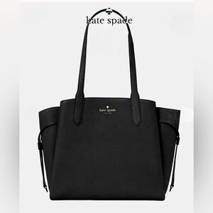 Kate Spade Dumpling Tote Black Pebble Leather!